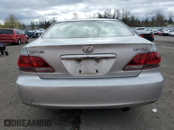 2005 Lexus ES 350 with VIN JTHBA30GX55077763, listed as a Copart auction lot 51572075 with 242,435 mi miles and Salvage Title. Bid and sale history available at DreamBid. Image 6.