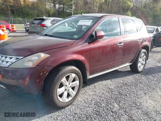 2007 Nissan Murano SL with VIN JN8AZ08W57W628246, listed as a IAAI auction lot 42036950 with 165,561 mi miles. Bid and sale history available at carsss.com. Image 2.