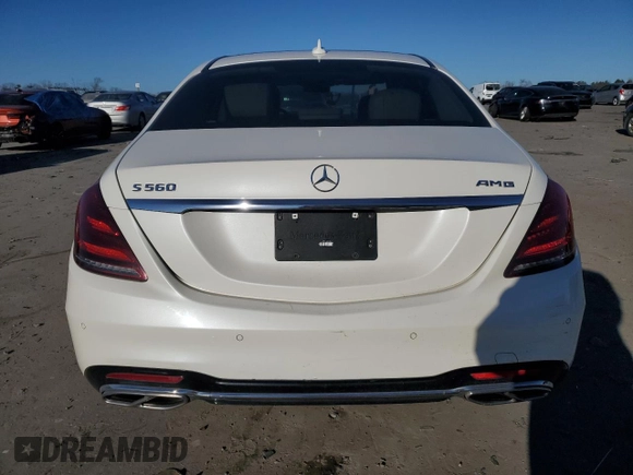 2018 Mercedes-Benz S 560 with VIN WDDUG8DB0JA380210, listed as a Copart auction lot 42858285 with 111,984 mi miles and Salvage Title. Bid and sale history available at carsss.com. Image 6.