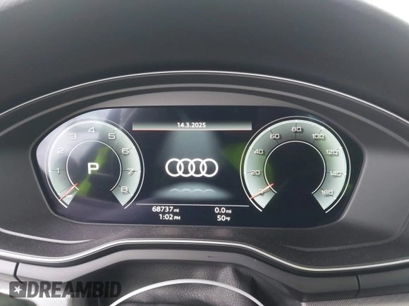 2021 Audi A5 Sportback S line Premium Plus with VIN WAUFACF52MA062945, listed as a IAAI auction lot 41808108 with 68,737 mi miles. Bid and sale history available at carsss.com. Image 7.