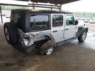 2022 Jeep Wrangler Unlimited Sport S with VIN 1C4HJXDG6NW144396, listed as a IAAI auction lot 42362283 with 19,854 mi miles and . Bid and sale history available at DreamBid. Image 4.