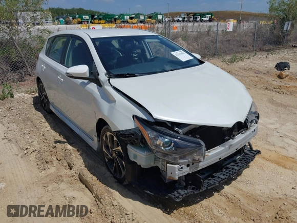 2016 Scion iM z VIN JTNKARJE0GJ517058, wystawiony jako IAAI lot #42145086 z przebiegiem 108 205 mil mil oraz . Historia ofert i sprzedaży dostępna na DreamBid. Obrazek 1.