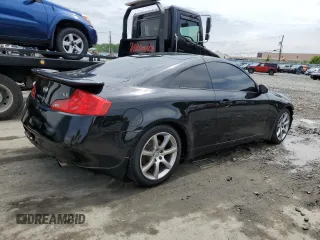 2006 Infiniti G35 with VIN JNKCV54E56M716555, listed as a Copart auction lot 53519244 with 190,854 mi miles and Salvage Title. Bid and sale history available at DreamBid. Image 3.