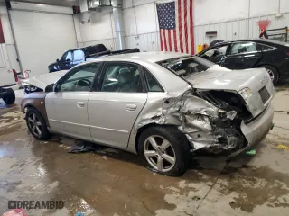 2007 Audi A4 2.0T with VIN WAUDF78E27A095963, listed as a Copart auction lot 87002344 with 208,900 mi miles and Non Repairable. Bid and sale history available at carsss.com. Image 2.
