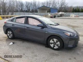 2018 Hyundai Ioniq Blue with VIN KMHC65LC3JU075425, listed as a Copart auction lot 50436785 with 176,136 mi miles and Salvage Title. Bid and sale history available at DreamBid. Image 4.