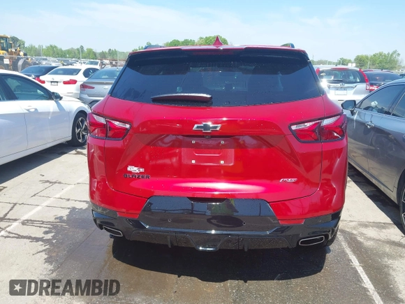2022 Chevrolet Blazer RS z VIN 3GNKBERS7NS158265, wystawiony jako IAAI lot #42033744 z przebiegiem 60 893 mil mil oraz . Historia ofert i sprzedaży dostępna na DreamBid. Obrazek 16.