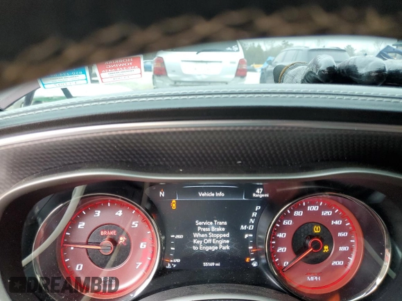 2019 Dodge Charger SRT Hellcat with VIN 2C3CDXL94KH662820, listed as a Copart auction lot 44801625 with 55,169 mi miles and Non Repairable. Bid and sale history available at DreamBid. Image 9.