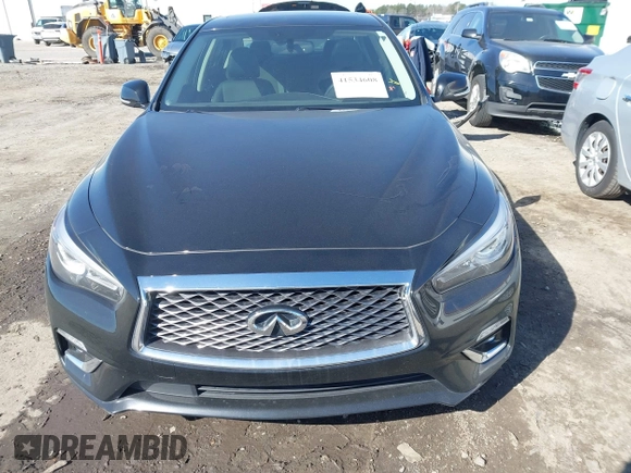 2019 Infiniti Q50 3.0t LUXE with VIN JN1EV7AP8KM541551, listed as a IAAI auction lot 41534608 with 66,273 mi miles. Bid and sale history available at carsss.com. Image 12.