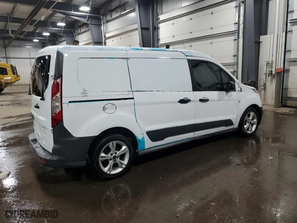 2018 Ford Transit Connect Van XL with VIN NM0LS7E77J1348151, listed as a Copart auction lot 47946565 with 163,945 mi miles and Salvage Title. Bid and sale history available at carsss.com. Image 3.