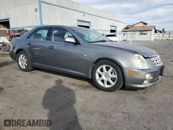 2005 Cadillac STS with VIN 1G6DW677950223170, listed as a Copart auction lot 43663725 with 237,730 mi miles and Salvage Title. Bid and sale history available at DreamBid. Image 4.
