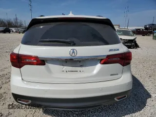 2015 Acura MDX Advance/Entertainment Pkg with VIN 5FRYD4H82FB024026, listed as a Copart auction lot 49288555 with 0 mi miles and Salvage Title. Bid and sale history available at carsss.com. Image 6.