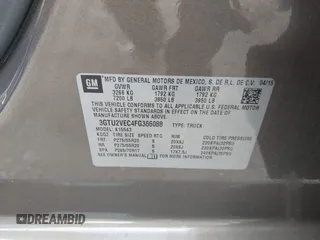 2015 GMC Sierra 1500 SLT with VIN 3GTU2VEC4FG366088, listed as a IAAI auction lot 41685051 with 111,768 mi miles and . Bid and sale history available at DreamBid. Image 9.