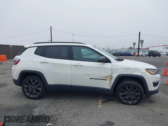 2021 Jeep Compass 80th Anniversary with VIN 3C4NJCEB4MT577055, listed as a IAAI auction lot 41847664 with 106,135 mi miles and . Bid and sale history available at carsss.com. Image 13.