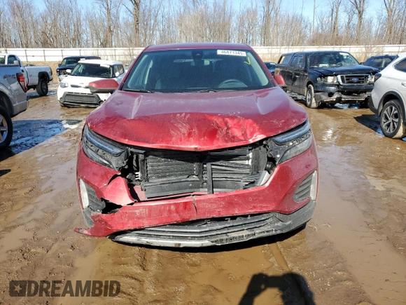 2024 Chevrolet Equinox LT with VIN 3GNAXUEG3RS225362, listed as a Copart auction lot 46871345 with 4,557 mi miles and Non Repairable. Bid and sale history available at DreamBid. Image 5.