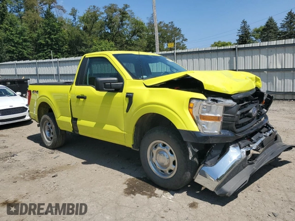 2022 Ford F-150 XL with VIN 1FTMF1EB3NKE01585, listed as a Copart auction lot 68897514 with 29,951 mi miles and Salvage title. Bid and sale history available at DreamBid. Image 4.