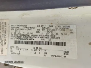 2017 Ford F-250 Lariat с VIN 1FT7W2B62HEE33764, выставлен на аукционе IAAI как лот 42178302 с пробегом 188 328 миль миль и . История ставок и продаж доступна на DreamBid. Изображение 9.