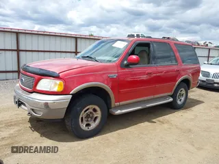 2002 Ford Expedition Eddie Bauer with VIN 1FMPU18LX2LA99978, listed as a IAAI auction lot 42692578 with 143,127 mi miles and . Bid and sale history available at DreamBid. Image 2.