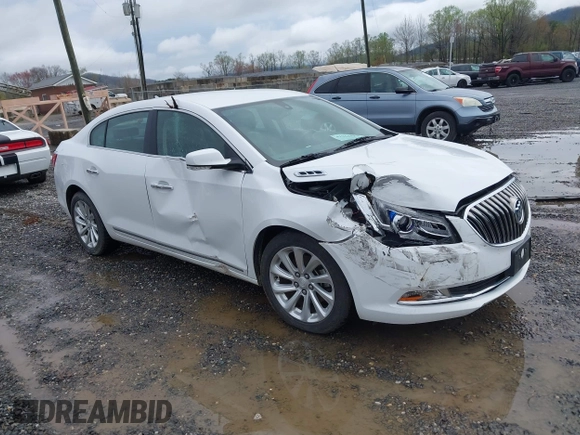 2014 Buick LaCrosse Leather with VIN 1G4GB5G37EF206535, listed as a IAAI auction lot 41968522 with 134,267 mi miles. Bid and sale history available at carsss.com. Image 1.