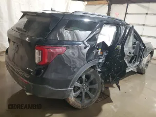 2023 Ford Explorer ST-Line with VIN 1FMSK8KH4PGA94157, listed as a Copart auction lot 48852515 with 37,842 mi miles and Salvage title. Bid and sale history available at DreamBid. Image 3.