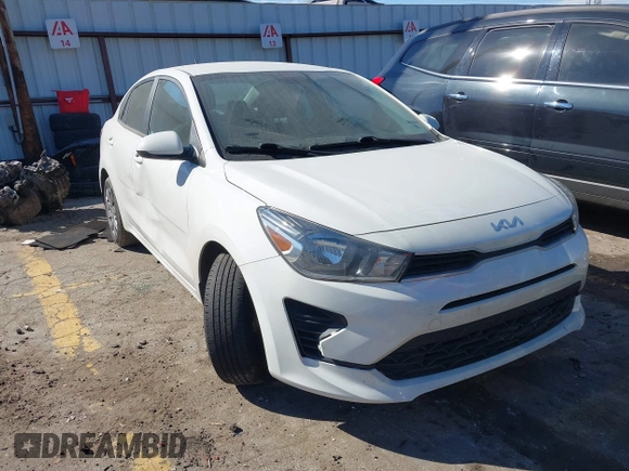 2022 Kia Rio S with VIN 3KPA24AD4NE434315, listed as a IAAI auction lot 41709976 with 65,000 mi miles and . Bid and sale history available at carsss.com. Image 1.