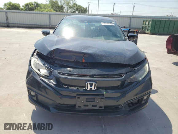 2019 Honda Civic Sport with VIN 19XFC2F81KE045324, listed as a Copart auction lot 53576965 with 110,836 mi miles and Salvage title. Bid and sale history available at DreamBid. Image 5.