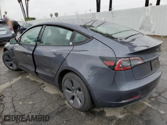 2023 Tesla Model 3 with VIN 5YJ3E1EA2PF708297, listed as a Copart auction lot 47982675 with 16,246 mi miles and Salvage title. Bid and sale history available at DreamBid. Image 2.