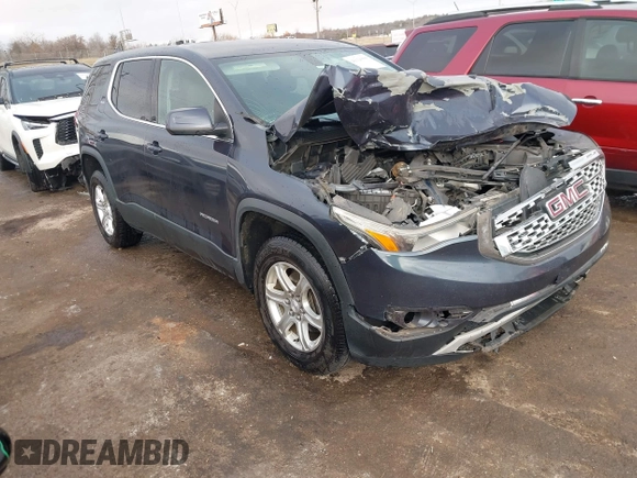 2019 GMC Acadia SLE with VIN 1GKKNKLA2KZ168106, listed as a IAAI auction lot 41126509 with 69,583 mi miles. Bid and sale history available at carsss.com. Image 1.