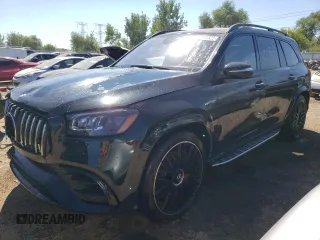 2023 Mercedes-Benz GLS 63 AMG with VIN 4JGFF8KE1PA940386, listed as a Copart auction lot 66294323 with 4,477 mi miles and . Bid and sale history available at DreamBid. Image 1.