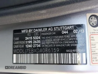 2013 Mercedes-Benz CLS 63 AMG с VIN WDDLJ7EBXDA086159, выставлен на аукционе Copart как лот 63412455 с пробегом 112 603 миль миль и Списание • Salvage title. История ставок и продаж доступна на DreamBid. Изображение 12.