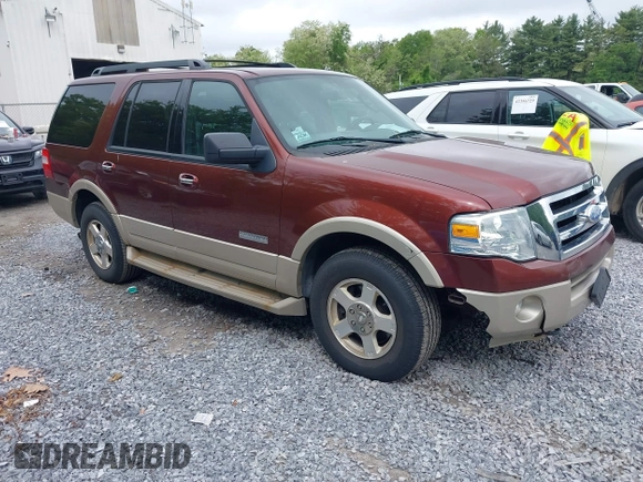 2007 Ford Expedition Eddie Bauer with VIN 1FMFU18527LA61052, listed as a IAAI auction lot 42358316 with 163,531 mi miles and . Bid and sale history available at DreamBid. Image 1.