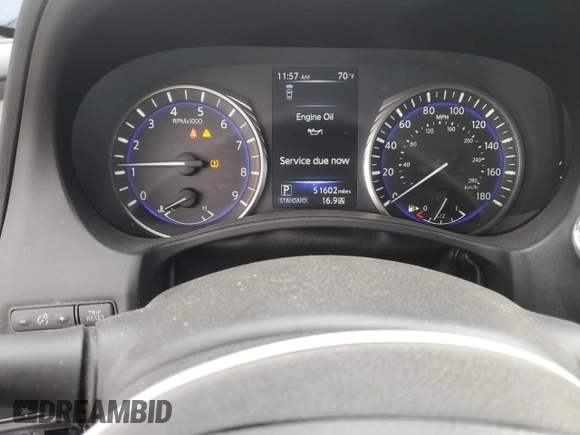 2019 Infiniti Q60 3.0t LUXE with VIN JN1EV7EK8KM230894, listed as a Copart auction lot 48397145 with 51,602 mi miles and Salvage Title. Bid and sale history available at carsss.com. Image 9.
