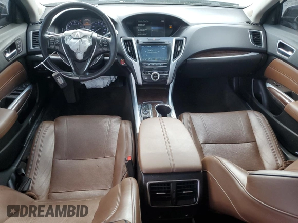 2019 Acura TLX Advance with VIN 19UUB2F86KA002693, listed as a Copart auction lot 52086385 with 107,284 mi miles and Salvage title. Bid and sale history available at DreamBid. Image 8.