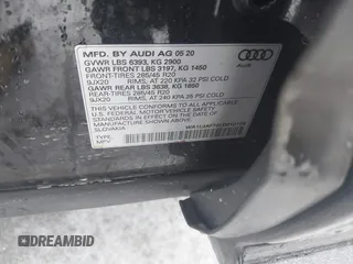 2020 Audi Q7 Premium Plus с VIN WA1LJAF70LD010104, выставлен на аукционе IAAI как лот 41519414 с пробегом 50 071 миль миль и . История ставок и продаж доступна на DreamBid. Изображение 9.