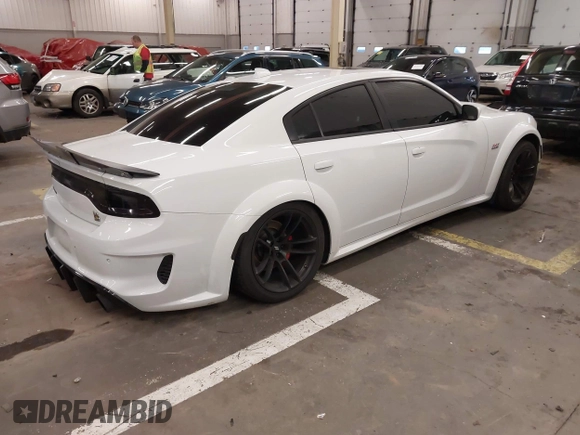 2021 Dodge Charger Scat Pack with VIN 2C3CDXGJ6MH563553, listed as a IAAI auction lot 41745898 with 39,844 mi miles and . Bid and sale history available at DreamBid. Image 4.