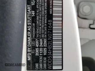 2020 Mercedes-Benz CLA 250 with VIN WDD5J4HB2LN071648, listed as a Copart auction lot 50061134 with Not Provided miles and . Bid and sale history available at DreamBid. Image 12.