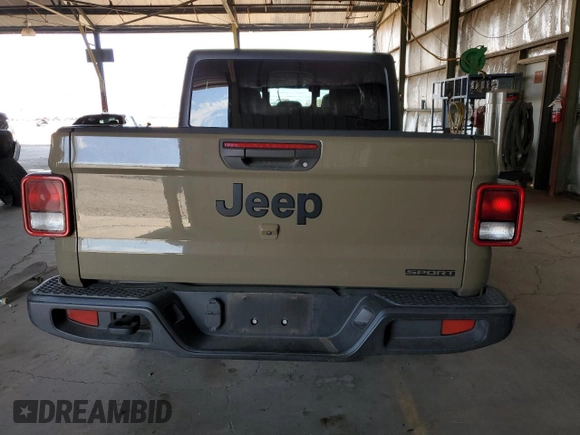 2020 Jeep Gladiator Sport S with VIN 1C6HJTAG6LL170905, listed as a Copart auction lot 63665735 with 88,331 mi miles and Salvage title. Bid and sale history available at DreamBid. Image 6.