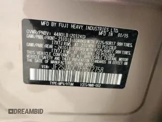 2015 Subaru Forester Premium with VIN JF2SJADC7FH572758, listed as a Copart auction lot 53893685 with 104,937 mi miles and Salvage Title. Bid and sale history available at DreamBid. Image 13.