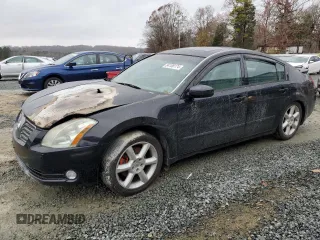 2005 Nissan Maxima 3.5 SE with VIN 1N4BA41E45C827163, listed as a Copart auction lot 84108174 with 0 mi miles and Salvage Title. Bid and sale history available at carsss.com. Image 1.