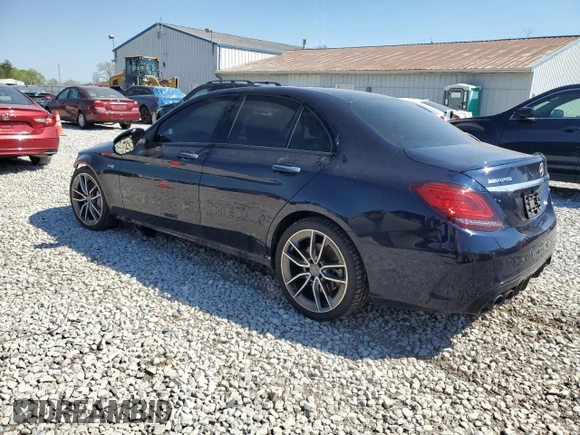 2020 Mercedes-Benz C 43 AMG with VIN 55SWF6EB4LU323896, listed as a Copart auction lot 54006795 with 77,747 mi miles and Salvage Title. Bid and sale history available at carsss.com. Image 2.