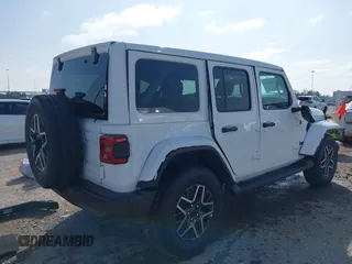 2025 Jeep Wrangler Sahara with VIN 1C4PJXEN9SW517502, listed as a IAAI auction lot 41568926 with 400 mi miles and . Bid and sale history available at DreamBid. Image 4.
