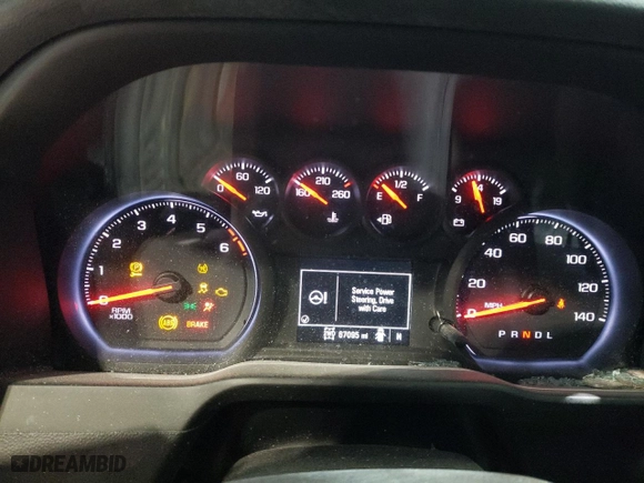 2019 Chevrolet Silverado 1500 Custom Trail Boss with VIN 3GCPYCEH7KG186125, listed as a Copart auction lot 82405034 with 67,095 mi miles and Salvage Title. Bid and sale history available at carsss.com. Image 9.