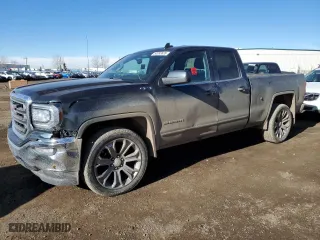 2017 GMC Sierra 1500 SLE with VIN 1GTV2MEH1HZ343476, listed as a Copart auction lot 50093635 with 0 mi miles and Salvage Title. Bid and sale history available at carsss.com. Image 1.