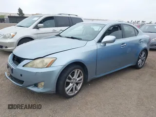 2007 Lexus IS with VIN JTHBK262172036011, listed as a IAAI auction lot 42162189 with 254,151 mi miles. Bid and sale history available at carsss.com. Image 2.
