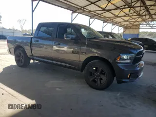 2018 Ram 1500 Night with VIN 1C6RR7MT0JS240821, listed as a Copart auction lot 80089194 with 107,261 mi miles and Salvage Title. Bid and sale history available at carsss.com. Image 4.