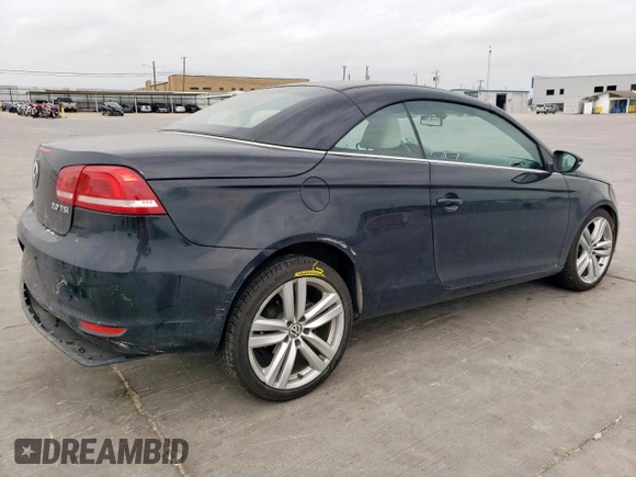 2012 Volkswagen Eos Lux with VIN WVWFW7AH7CV006018, listed as a Copart auction lot 53694855 with 78,502 mi miles and Salvage Title. Bid and sale history available at DreamBid. Image 3.
