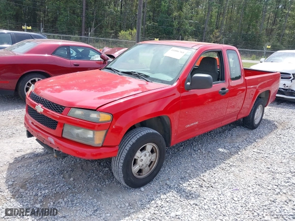 2005 Chevrolet Colorado LS ZQ8 with VIN 1GCCS196758278617, listed as a IAAI auction lot 41886768 with 232,182 mi miles. Bid and sale history available at carsss.com. Image 2.