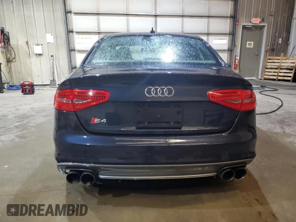 2015 Audi S4 Premium Plus with VIN WAUDGBFL0FA100965, listed as a Copart auction lot 47774185 with 112,002 mi miles and Salvage Title. Bid and sale history available at carsss.com. Image 6.