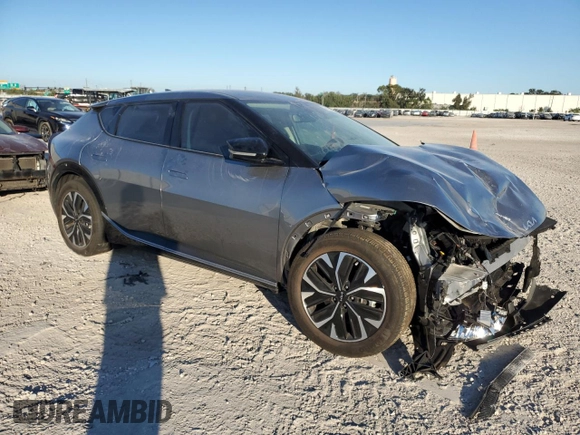 2023 Kia EV6 Wind with VIN KNDC34LA1P5612379, listed as a Copart auction lot 81936564 with 14,893 mi miles and Salvage Title. Bid and sale history available at carsss.com. Image 4.