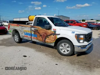 2023 Ford F-150 XL with VIN 1FTMF1CB6PKE64993, listed as a Copart auction lot 56198495 with 41,376 mi miles and Salvage title. Bid and sale history available at DreamBid. Image 4.