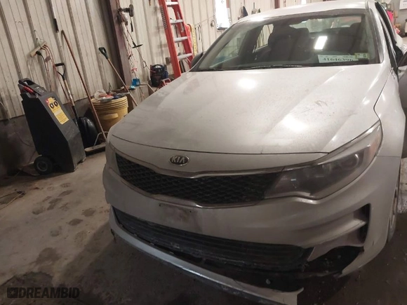 2018 Kia Optima S with VIN 5XXGT4L35JG263409, listed as a IAAI auction lot 41646396 with 97,793 mi miles. Bid and sale history available at carsss.com. Image 6.